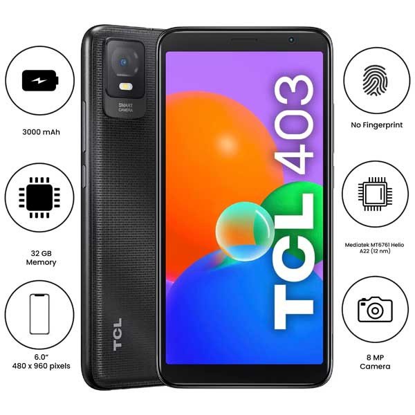 Mobitel best cheap TCL 403 smartphone all colors uk